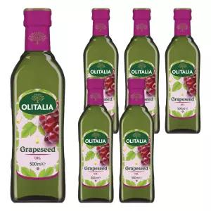 올리타리아 포도씨유, 500ml, 6개