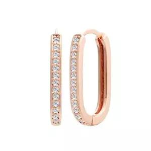 [미니아트]메리S 14K 금침 로즈골드 큐빅 클립 데일리 심플 원터치 링 귀걸이