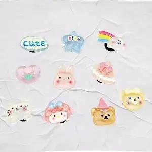 슬리퍼 장식 진주 보석 신발 액세서리 실내용 꾸미기