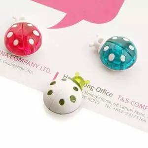 [문구] 무당벌레 캐릭터자석홀더 5포장 총 20P메모홀더 메모대 클립홀더 포스트 메모꽂이