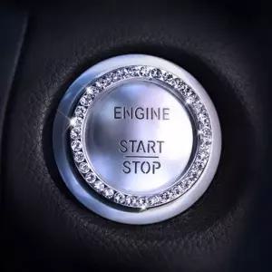 [에이치플러스몰]자동차 차량 스타트 버튼 시동버튼 링 액세서리 큐빅