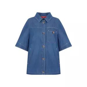 크로커다일 레이디세미오버핏 데님 셔츠 자켓 CLEMJK203