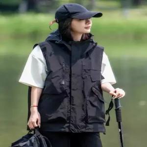 여름 바람막이 야상 조끼 여성 간절기 바스락 집업