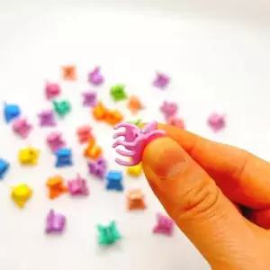 꽃 나비 머리핀 미니 헤어 삔