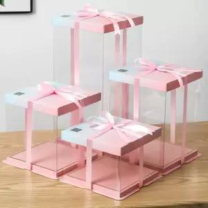 투명케이크상자 50개세트 포장박스 케익 미니 조각 투명