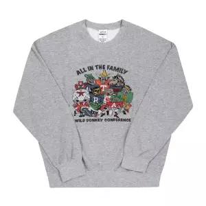 와일드동키 FG-FAMILY HEATHER GREY 공용 맨투맨