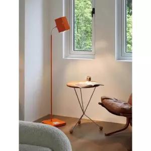 플로어램프 스탠드 조명 거실 침실 인테리어 오렌지 사각