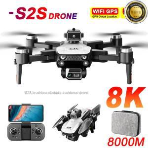 S2S 미니 드론 4k 8K HD 카메라 장애물 회피 항공 사진 브러시리스 모터 Foldable Rc Quadcopter Kid Toy