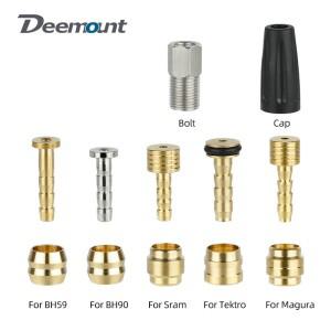 자전거 브레이크 구리 올리브 헤드 연결 /오일 바늘 키트 Shimano BH59 Sram Magura Tektro 유압 디스크