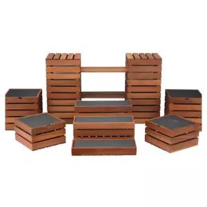 초밥진열대 우드 블랙트레이 뷔페 스시 디저트 케이크 음식 상자형 디스플레이 스탠드