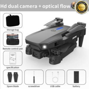 E88 전문가용 광각 RC 드론 HD 4K 카메라 탑재 접이식 헬리콥터 항공기