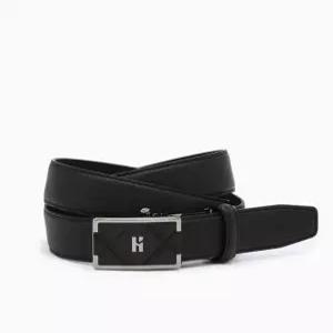 헤지스 ACC 쇼핑백동봉 블랙 퀼팅 소가죽 자동벨트 HJBE5F253BK HJBE5F253BK-IT