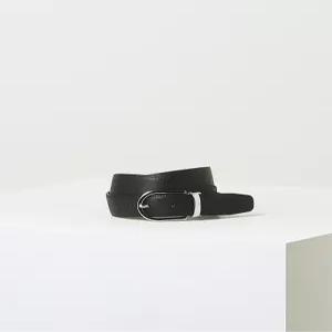 헤지스 ACC 쇼핑백동봉 남성 블랙 단색 실버버클 소가죽 벨트 HJBE3F301BK HJBE3F301BK-IT