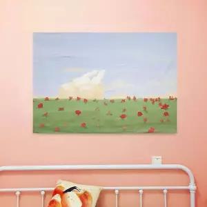 [셀러에이드]유화 대형 패브릭 지평선 S 포스터