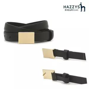 헤지스 ACC x여성벨트x 선물포장HJBE1E407BK블랙 버클장식 소가죽 벨트 HJBE1E407BKJN