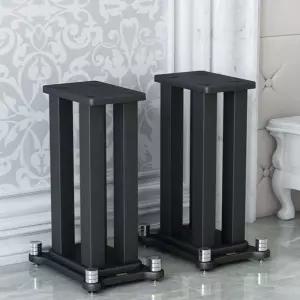 스피커 스탠드 철제 진동방지 오디오 받침대 거치대 블랙 모던 인테리어