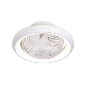 서큐라이트실링팬 LED 레일실링팬 스윙 역방향 파란색 팬 흰색 가변주파수리모콘