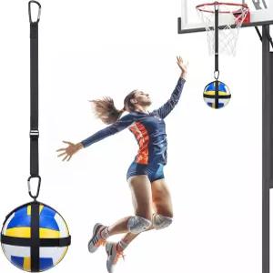 조절 가능한 배구 스파이크 트레이너 솔로 서브 타격 훈련 장비 보조 도구 점프력 팔 속도 향상 파워