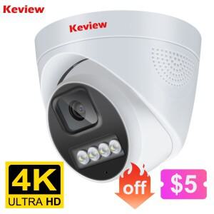 4K 8MP POE IP 카메라 오디오 H.265 Onvif 광각 2.8mm AI 컬러 나이트 비전 홈 CCTV 비디오 감시 보안