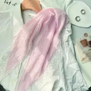 여성 레이스 스카프 숄더 숄 프릴 넥워머 봄 가을 데일리 포인트 45cm 150cm