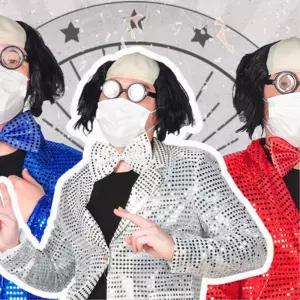 무대 공연 화려한 스팽글 반짝이 자켓 파티코스튬 노래자랑 연말