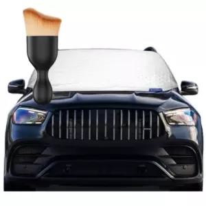 미쉐린 앞유리 커버 성에방지 햇빛가리개 유리덮개 다용도 먼지 브러쉬 세트