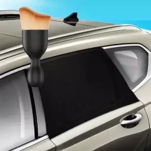 차량용 방충망 통풍 창문 차박 캠핑 썬쉐이드 뒷문 다용도 먼지 브러쉬 세트