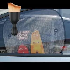 차량용 썬블라인드 햇빛가리개 자동차 커튼 라바 다용도 먼지 브러쉬 세트