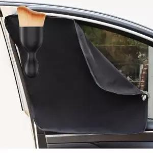 자동차 자석 햇빛 가리개 암막 선쉐이드 차광막 커튼 다용도 먼지 브러쉬 세트