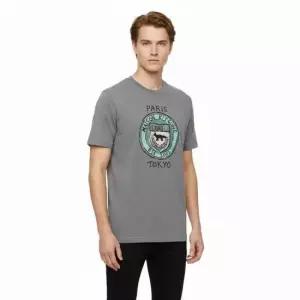 MUST IT_[메종 키츠네]남성 시티 코인 콤포트 티셔츠MM00110KJ0118 H131