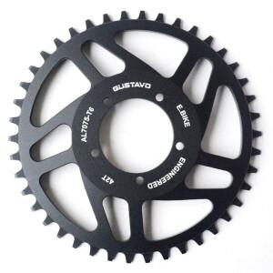 BAFANG 중앙 구동 모터 체인 휠, CNC 스프로킷, 전기 자전거 교체 부품, BBS01, BBSHD용, 42T, 46T