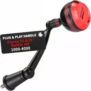 마블루어 펜 피어스 III IV용 접이식 파워 핸들 배틀 HS 스피닝 낚시 릴 교체 라이브 라이너 제외