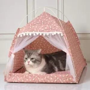[반려] 고양이집 휴식공간 강아지방석 텐트형 하우스