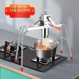 제면기 가정용 면뽑는 기계 국수 롤링 생면 제조기 파스타면 핸디형 압출기 스테인레스 다기능