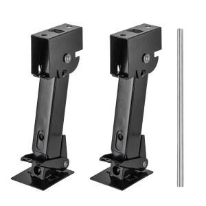 예스랜드 2팩 트레일러 스태빌라이저 잭, 여행용 450kg(1000파운드) 용량을 위한 조절 잭 로드 핸들이 있는 텔레스코핑 RV 캠핑카 액세서리, 11.4-18인치