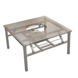 고기집테이블 스테인리스 사각 식탁 숯불 식당 4인용 포장마차 삼겹살 야외