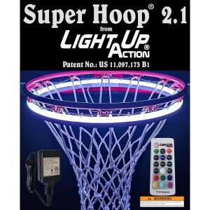 슈퍼 후프 2.1 농구 라이트 인터랙티브 샷 및 리바운드 감지 네온 LED 조명 시스템