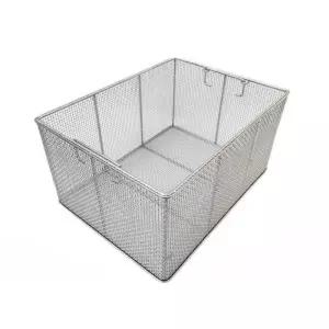 304스텐 메쉬바스켓 사각 튀김 소독 세척 메쉬바구니