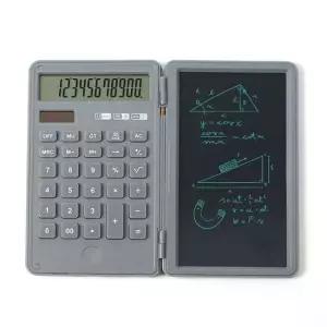 그레이 포켓형 LCD 전자계산기 메모가능