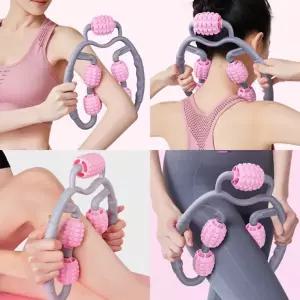 5롤 지압 마사지기 종아리 목 팔 다리 안마기