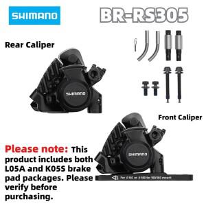 시마노 BR-RS305  브레이크 캘리퍼 - 플랫 마운트 케이블 작동식 기계식 디스크 (로드 바이크용)
