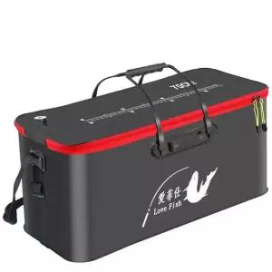 대형 물고기통 접이식 검정색 두레박 바다 기포기 낚시통