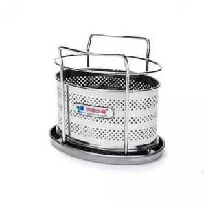 주방용품 수저통 스텐 타원형 주방수납대