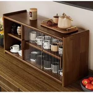 엔틱 그릇장식장 원목 커피장 컵진열장 찬장 장식장 미닫이