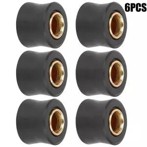 6pcs 범용 바이크 오토바이 10mm 후면 충격 흡수기 쿠션 고무 링 부싱 예비 부품 듀얼 스포츠 오프로드 거