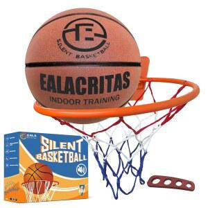 Ealacritas 그루브 그립 사일런트 농구 및 후프 선물 세트 - 질감이 있는 표면이 고밀도 폼, 전천후 실내 연습, 즉시 제공 가능한 프로 트레이닝 키트