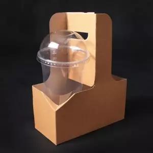 팩투유 커피캐리어 튼튼 합지 400개 음료 2구 종이