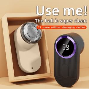 전기 린트 리무버 Fuzz 펠렛 LED 디스플레이 Typc-C 충전 휴대용 의류 헤어 볼 트리머 스웨터 면도기