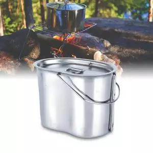 라면냄비 스텐 캠핑반합 야외 등산 낚시 군용감성 미니냄비
