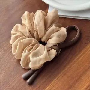 헤어끈 곱창밴드 투톤 리본 쉬폰 여성 머리끈 슈슈 스크런치